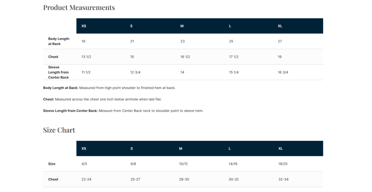 Allmade® Youth Tri-Blend Tee with size and measurement details.